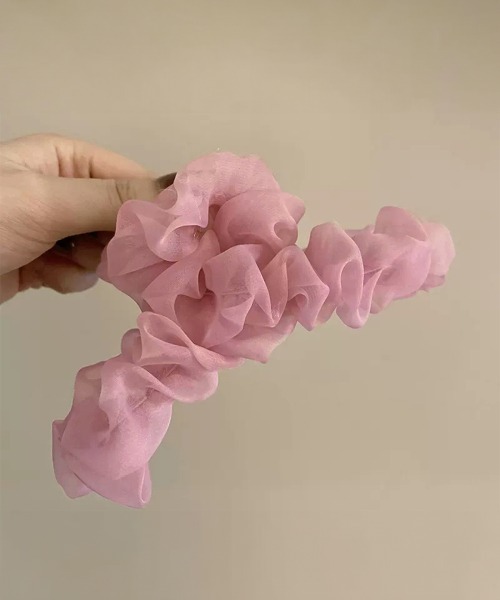 Miniministore（ミニミニストア）の「ヘアクリップ フリル バンスクリップ（バレッタ/ヘアクリップ・レディース・アイボリー/ブラック/ベージュ/ピンク・FREE）」の12枚目の写真