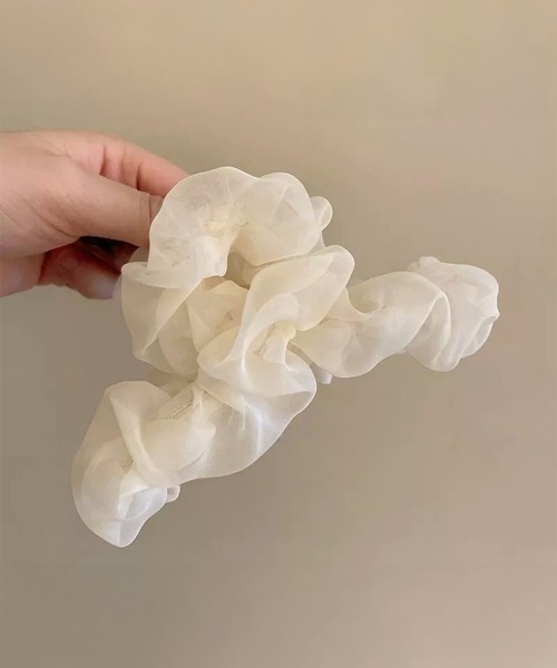 Miniministore（ミニミニストア）の「ヘアクリップ フリル バンスクリップ（バレッタ/ヘアクリップ・レディース・アイボリー/ブラック/ベージュ/ピンク・FREE）」の14枚目の写真