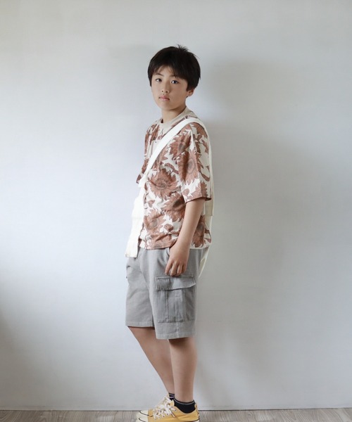 MAKE YOUR DAY（メイクユアデイ）の「オーバーダイカットソーカーゴパンツ■150.160cm（カーゴパンツ・キッズ・グレー/ベージュ/オレンジ/イエロー・150/160）」の6枚目の写真