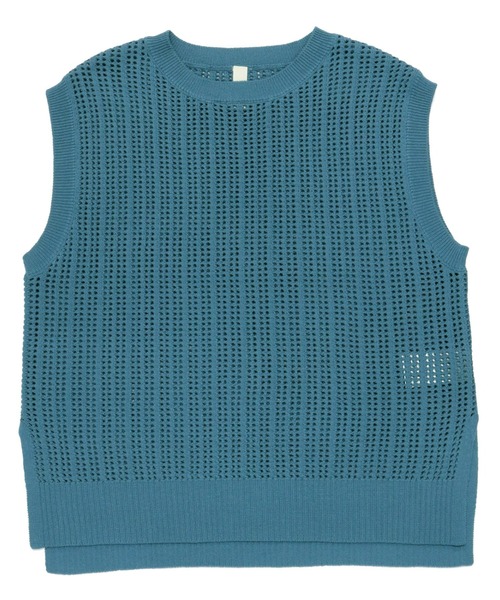 Pitta Re:)（ピッタリ）の「透かし編みニットベスト（ベスト・レディース・ナチュラル/ブルーグリーン/イエロー・M/L/LL）」の11枚目の写真