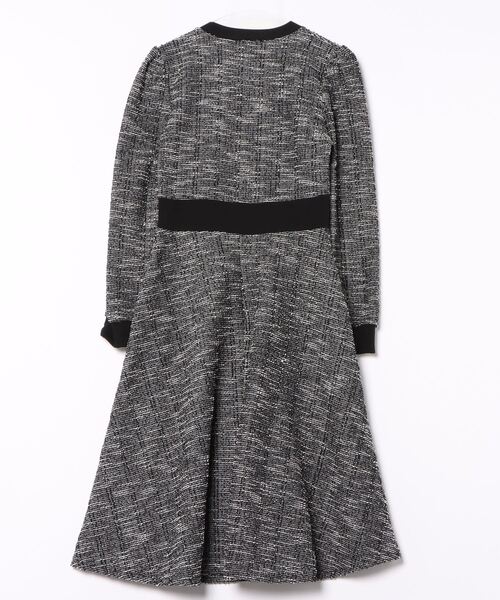 Q（キュー）の「ツイードフレアワンピース（ワンピース・レディース・ブラック/アイボリー・MEDIUM）」の15枚目の写真