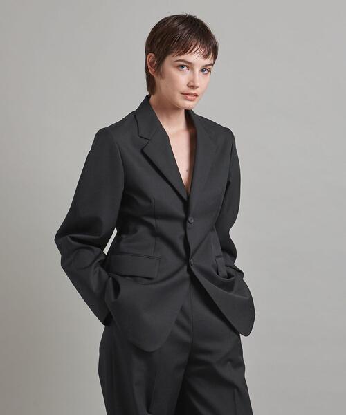 LOEFF（ロエフ）ウールギャバ カーブ ジャケット LOEFF（ロエフ）の「＜LOEFF＞ギャバ カーブ ジャケット（テーラード