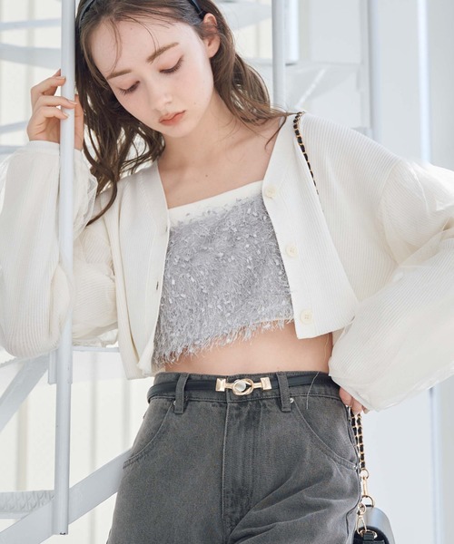 archives(アルシーヴ)の「クロスバックルベルト(ベルト・レディース・ブラック/ホワイト/ダークブラウン・FREE)」の11枚目の写真