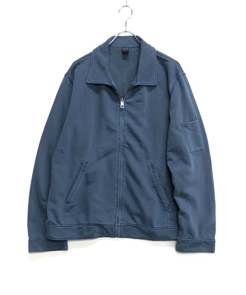 TRAP/U (トラップユー)の「ピグメントWash 裏毛スウェット / ジップアップ スウィングトップ ブルゾン(カバーオール・メンズ・ブラック/ブルー/ベージュ・M/L)」の2枚目の写真