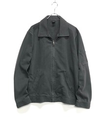 ピグメントWash 裏毛スウェット / ジップアップ スウィングトップ ブルゾン