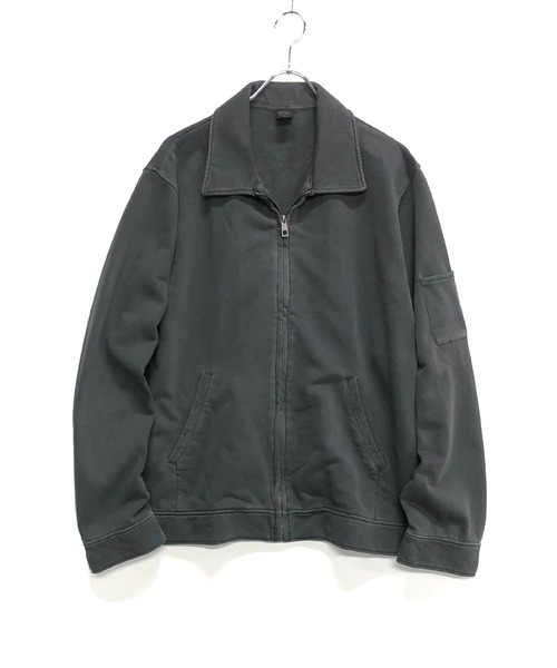 TRAP/U (トラップユー)の「ピグメントWash 裏毛スウェット / ジップアップ スウィングトップ ブルゾン(カバーオール・メンズ・ブラック/ブルー/ベージュ・M/L)」の3枚目の写真