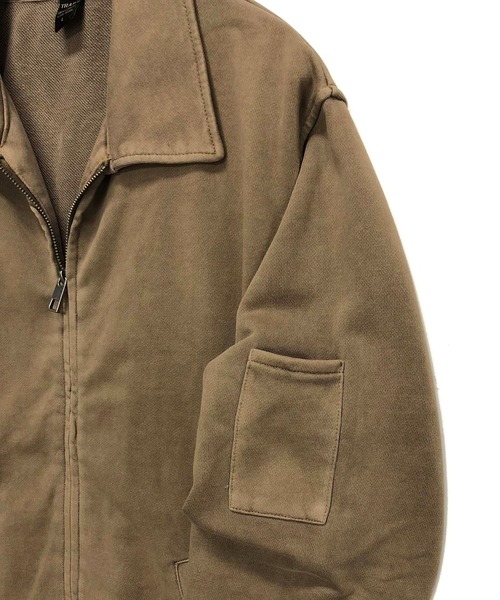 TRAP/U (トラップユー)の「ピグメントWash 裏毛スウェット / ジップアップ スウィングトップ ブルゾン(カバーオール・メンズ・ブラック/ブルー/ベージュ・M/L)」の16枚目の写真