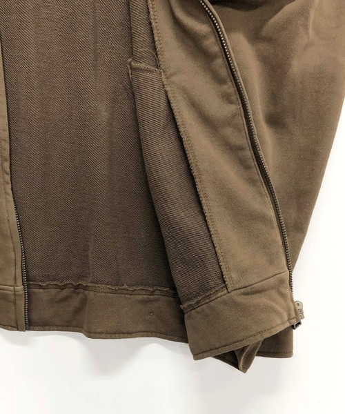 TRAP/U (トラップユー)の「ピグメントWash 裏毛スウェット / ジップアップ スウィングトップ ブルゾン(カバーオール・メンズ・ブラック/ブルー/ベージュ・M/L)」の17枚目の写真