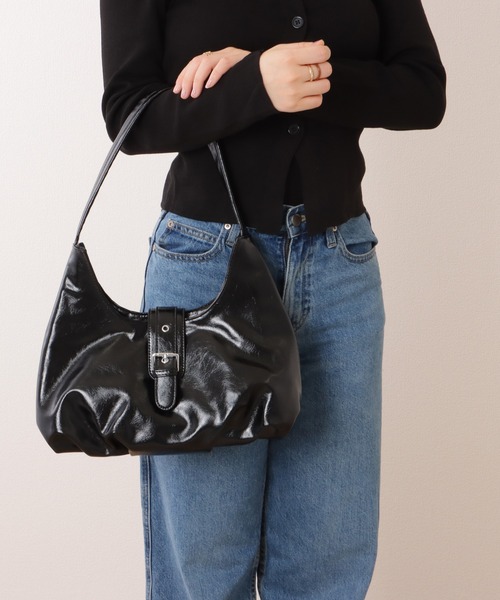 Lace Ladies(レースレディース)の「ベルト付き ワンハンドル ショルダーバッグ(ショルダーバッグ・レディース・シルバー/アイボリー/ブラック・FREE)」の15枚目の写真