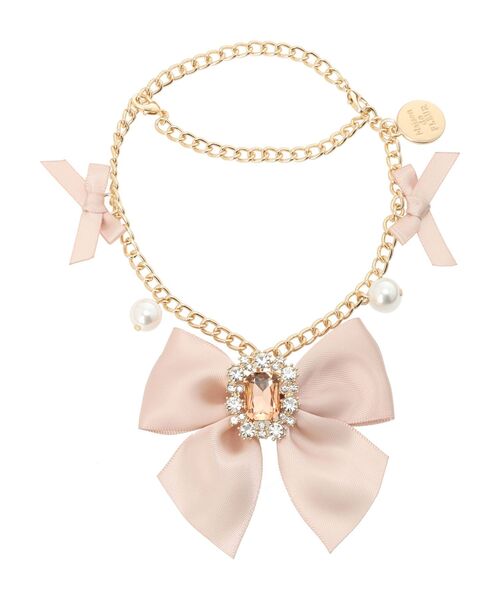 Maison de FLEUR（メゾンドフルール）の「ビジューリボンパールバッグチャーム（チャーム・レディース・アイボリー/ブラック/ピンクベージュ・FREE）」の12枚目の写真