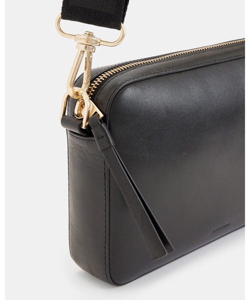 ALLSAINTS（オールセインツ）の「LUCILLE LEATHER CROSSBODY BAG | LUCILE レザー クロスボディ バッグ（ショルダーバッグ・レディース・ブラック・ONE SIZE）」の9枚目の写真