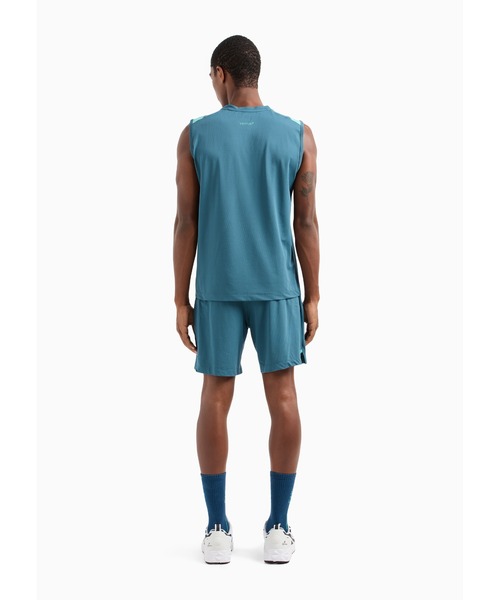 EMPORIO ARMANI EA7（エンポリオアルマーニイーエーセブン）の「【エンポリオ アルマーニ EA7】Dynamic Athlete ランニングセット VENTUS7テクニカルファブリック（その他トップス・メンズ・ブルーグリーン・LARGE/MEDIUM/SMALL/X-LARGE）」の4枚目の写真