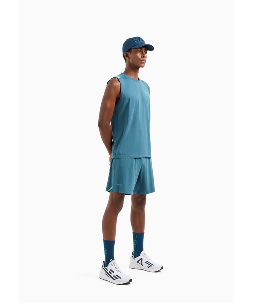 EMPORIO ARMANI EA7（エンポリオアルマーニイーエーセブン）の「【エンポリオ アルマーニ EA7】Dynamic Athlete ランニングセット VENTUS7テクニカルファブリック（その他トップス・メンズ・ブルーグリーン・LARGE/MEDIUM/SMALL/X-LARGE）」の5枚目の写真