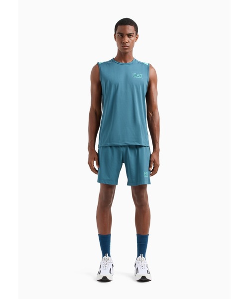 EMPORIO ARMANI EA7（エンポリオアルマーニイーエーセブン）の「【エンポリオ アルマーニ EA7】Dynamic Athlete ランニングセット VENTUS7テクニカルファブリック（その他トップス・メンズ・ブルーグリーン・LARGE/MEDIUM/SMALL/X-LARGE）」の3枚目の写真
