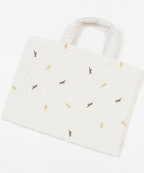 petit main（プティマイン）の「イブルアソートレッスンバッグ（トートバッグ・キッズ・アイボリー/ネイビー/モカ/ライトベージュ・FREE）」の4枚目の写真