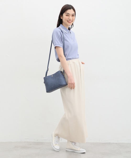 Honeys（ハニーズ）の「軽量両あおりショルダーバッグ（ショルダーバッグ・レディース・アイボリー/ブラック/ブルー/ベージュ系その他/レッド/キャメル/ミント/スミクロ・FREE）」の12枚目の写真