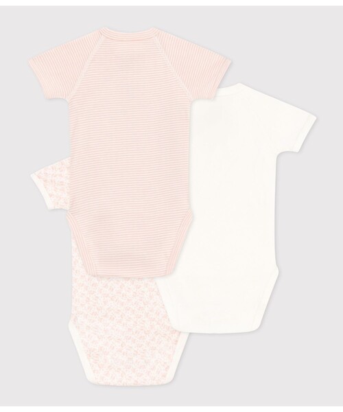 PETIT BATEAU(プチバトー)の「半袖あわせボディ3枚組(肌着・キッズ・その他1/その他2・3MONTH/6MONTH/12MONTH)」の5枚目の写真