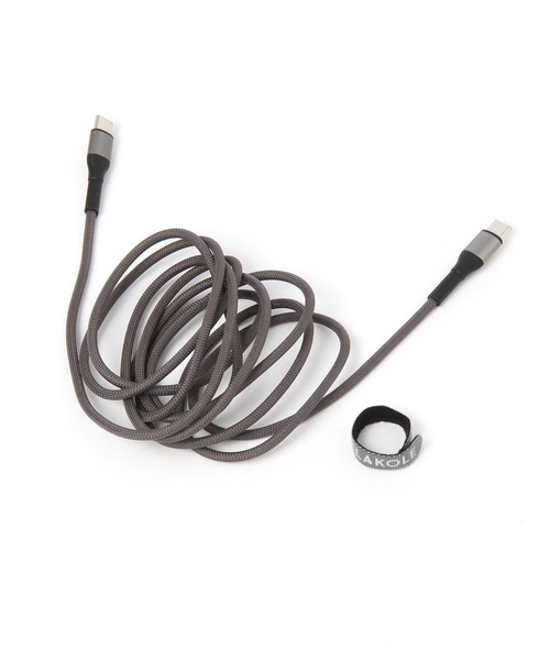 LAKOLE（ラコレ）の「USB Type-C & USB Type-Cケーブル[2m] / 107523（PCグッズ・レディース・ブラック/アイボリー・FREE）」の5枚目の写真