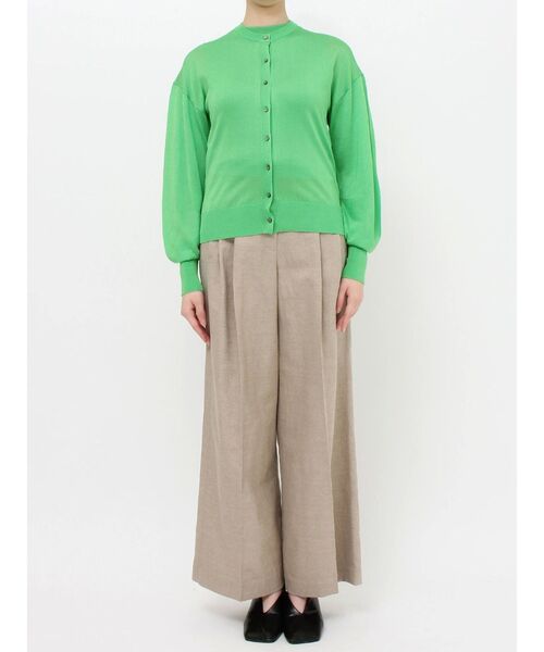 ELENDEEK(エレンディーク)の「コンパクトアセテートカーディガン(カーディガン/ボレロ・レディース・オフホワイト/ブラック/グリーン/パープル/ベージュ・FREE)」の7枚目の写真