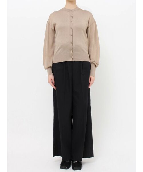 ELENDEEK(エレンディーク)の「コンパクトアセテートカーディガン(カーディガン/ボレロ・レディース・オフホワイト/ブラック/グリーン/パープル/ベージュ・FREE)」の9枚目の写真