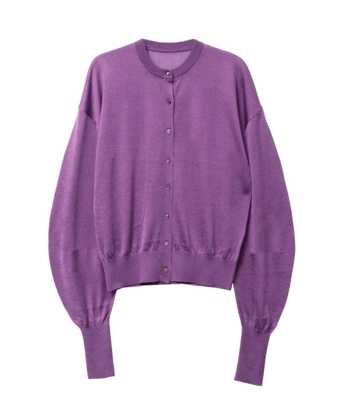 ELENDEEK(エレンディーク)の「コンパクトアセテートカーディガン(カーディガン/ボレロ・レディース・オフホワイト/ブラック/グリーン/パープル/ベージュ・FREE)」の18枚目の写真