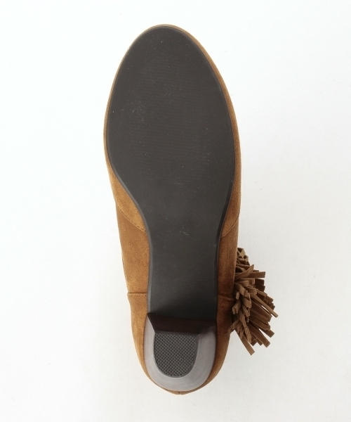 grove（グローブ）の「サイドフリンジショートブーツ（ブーツ・レディース・ブラウン/ブラウン系1/ブラック・30/40/50）」の6枚目の写真