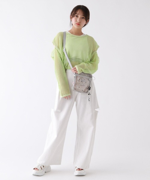 repipi armario(レピピ アルマリオ)の「メッシュ2WAYトップス(その他トップス・キッズ・ブラック/ホワイト/ライム・MEDIUM/LARGE/SMALL)」の5枚目の写真