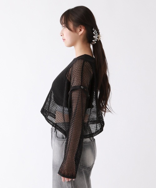 repipi armario(レピピ アルマリオ)の「メッシュ2WAYトップス(その他トップス・キッズ・ブラック/ホワイト/ライム・MEDIUM/LARGE/SMALL)」の8枚目の写真