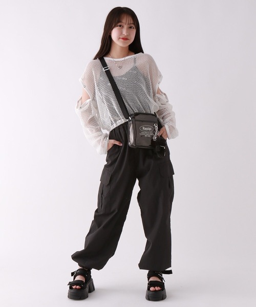 repipi armario(レピピ アルマリオ)の「メッシュ2WAYトップス(その他トップス・キッズ・ブラック/ホワイト/ライム・MEDIUM/LARGE/SMALL)」の21枚目の写真