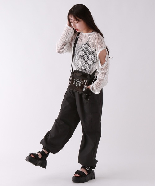 repipi armario(レピピ アルマリオ)の「メッシュ2WAYトップス(その他トップス・キッズ・ブラック/ホワイト/ライム・MEDIUM/LARGE/SMALL)」の22枚目の写真