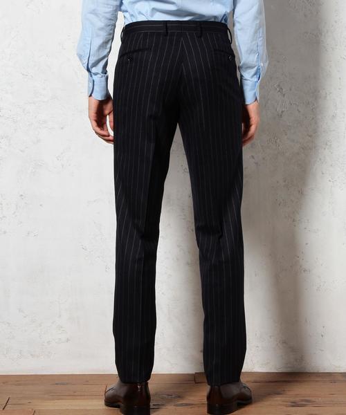 green label relaxing（グリーンレーベルリラクシング）の「[カノニコ] CN CH/ST RG SLIM NP パンツ◆（スーツパンツ・メンズ・ダークグレー/ネイビー・84ｃｍ/76ｃｍ/80ｃｍ/92cm/72cm/88ｃｍ）」の3枚目の写真