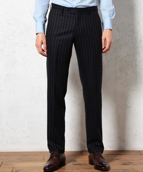 green label relaxing（グリーンレーベルリラクシング）の「[カノニコ] CN CH/ST RG SLIM NP パンツ◆（スーツパンツ・メンズ・ダークグレー/ネイビー・84ｃｍ/76ｃｍ/80ｃｍ/92cm/72cm/88ｃｍ）」の4枚目の写真