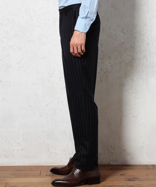 green label relaxing（グリーンレーベルリラクシング）の「[カノニコ] CN CH/ST RG SLIM NP パンツ◆（スーツパンツ・メンズ・ダークグレー/ネイビー・84ｃｍ/76ｃｍ/80ｃｍ/92cm/72cm/88ｃｍ）」の5枚目の写真