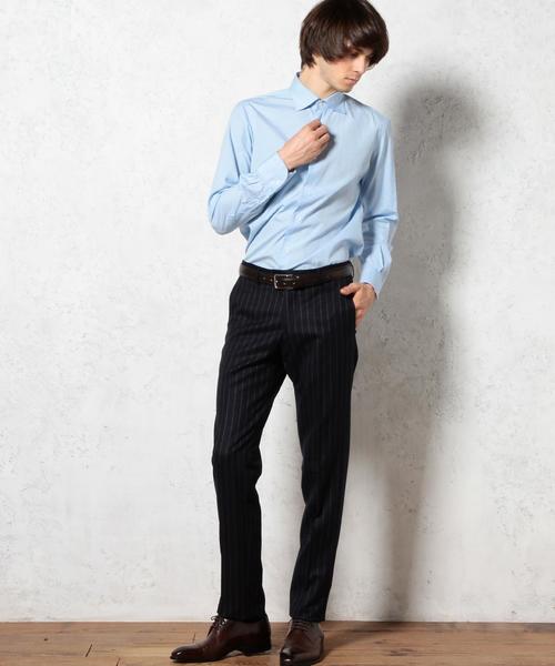 green label relaxing（グリーンレーベルリラクシング）の「[カノニコ] CN CH/ST RG SLIM NP パンツ◆（スーツパンツ・メンズ・ダークグレー/ネイビー・84ｃｍ/76ｃｍ/80ｃｍ/92cm/72cm/88ｃｍ）」の6枚目の写真