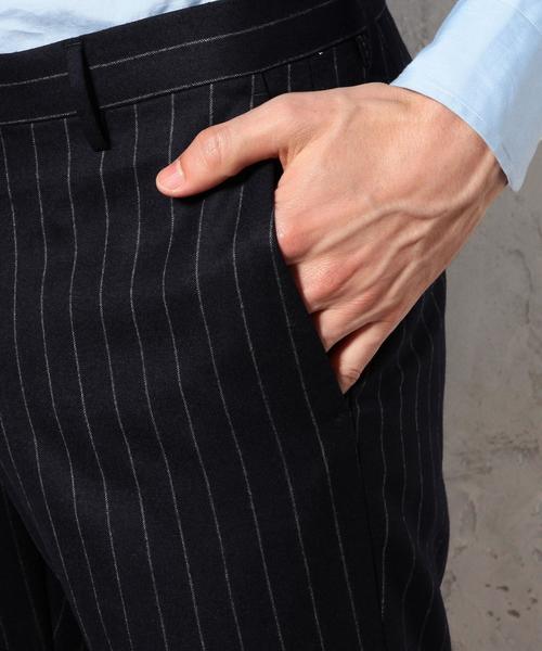 green label relaxing（グリーンレーベルリラクシング）の「[カノニコ] CN CH/ST RG SLIM NP パンツ◆（スーツパンツ・メンズ・ダークグレー/ネイビー・84ｃｍ/76ｃｍ/80ｃｍ/92cm/72cm/88ｃｍ）」の9枚目の写真