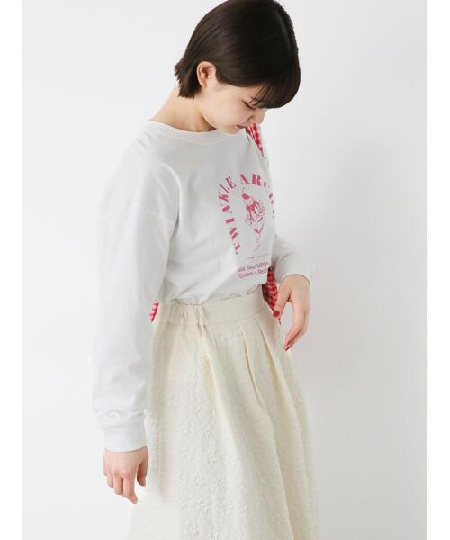 ehka sopo（エヘカソポ）の「パフェプリントロンT（Tシャツ/カットソー・レディース・キナリ/オフホワイト/グレー・F）」の19枚目の写真