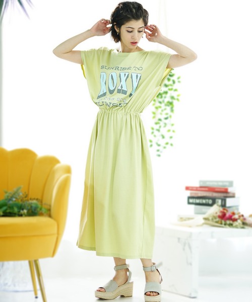 ROXY(ロキシー)の「ROXY/ロキシー 水陸両用 ユーティリティ 体型カバー 2WAY ロングワンピース RLY242046(ワンピース・レディース・ブラック/ホワイト/モスグリーン・L/M)」の3枚目の写真