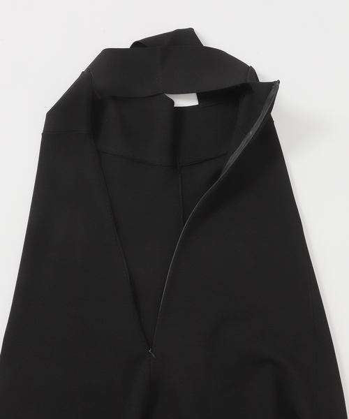 NOBLE ノーブル ミラノリブフィットフレアニットワンピース 洗える】ミラノリブフィットフレアニットワンピース（ニット