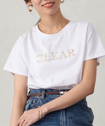 箔ラインロゴTシャツ