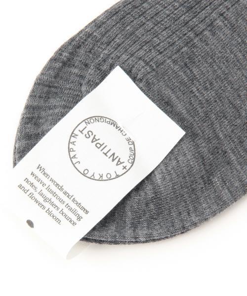Demi-Luxe BEAMS（デミルクス ビームス）の「ANTIPAST / リブ ウィズリボン ソックス（ソックス/靴下・レディース・チャコールグレー/グリーン系その他/ブラック・ONE SIZE）」の8枚目の写真