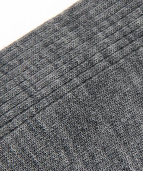 Demi-Luxe BEAMS（デミルクス ビームス）の「ANTIPAST / リブ ウィズリボン ソックス（ソックス/靴下・レディース・チャコールグレー/グリーン系その他/ブラック・ONE SIZE）」の9枚目の写真