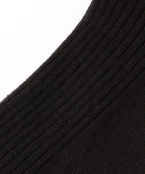 Demi-Luxe BEAMS（デミルクス ビームス）の「ANTIPAST / リブ ウィズリボン ソックス（ソックス/靴下・レディース・チャコールグレー/グリーン系その他/ブラック・ONE SIZE）」の15枚目の写真