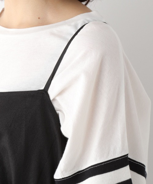 LEPSIM（レプシィム）の「【産前・産後対応】マタニティ／シアーキャミビスチェチュニック　112860（マタニティウェア/グッズ・レディース・アイボリー/グレー/ブラック・FREE）」の22枚目の写真