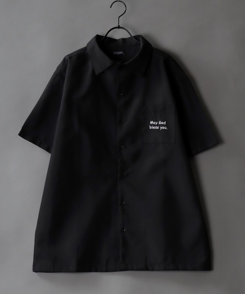 SITRY(シトリー)の「Rude Style Back Embroidery Shirt/ルード バック刺繍 半袖シャツ レディース メンズ(シャツ/ブラウス・メンズ・グレー/グリーン系その他/ブラック系その他/グレー系その他/ブラック/ダークグリーン・M/L/XL)」の22枚目の写真