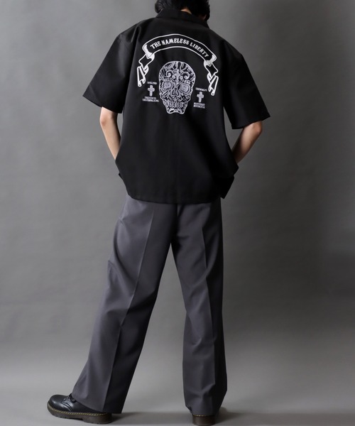 ルードギャラリー/RUDE GALLERY 【RAMONES 】刺繍半袖シャツ ルードギャラリー/RUDE GALLERY 【RAMONES 】刺繍半袖シャツ ルード