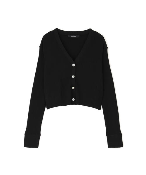 JILL STUART（ジルスチュアート）の「◆ＵＶ加工レーヨンポリニットカーディガン（カーディガン/ボレロ・レディース・ブラック/ピンク/ホワイト・FREE）」の4枚目の写真