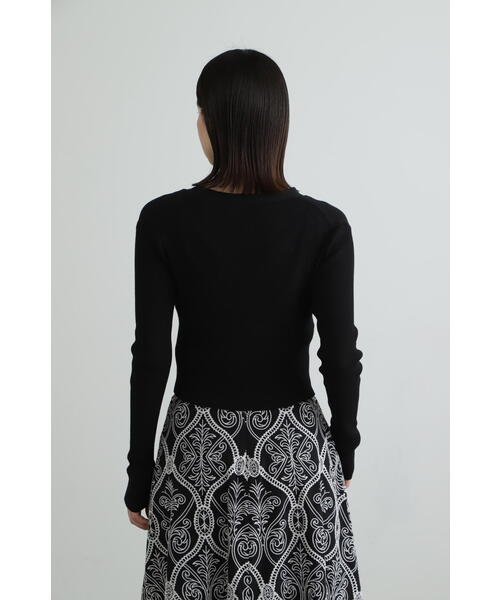 JILL STUART（ジルスチュアート）の「◆ＵＶ加工レーヨンポリニットカーディガン（カーディガン/ボレロ・レディース・ブラック/ピンク/ホワイト・FREE）」の7枚目の写真