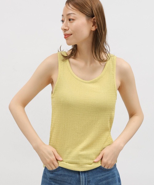 LAKOLE（ラコレ）の「シャーリングタンク / 118345（タンクトップ・レディース・ライム/オフホワイト/ブラック/パープル・SMALL/MEDIUM）」の4枚目の写真