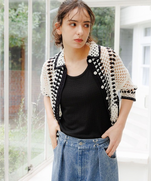 LAKOLE（ラコレ）の「シャーリングタンク / 118345（タンクトップ・レディース・ライム/オフホワイト/ブラック/パープル・SMALL/MEDIUM）」の8枚目の写真