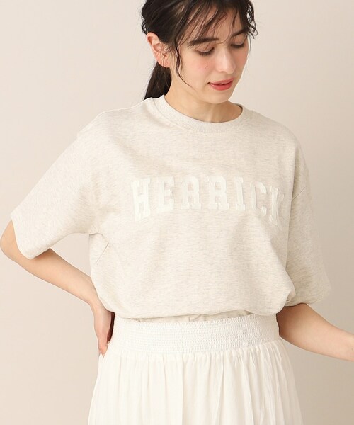 Dessin（デッサン）の「◆【ユニセックス・洗える】ロゴ刺繍Tシャツ（Tシャツ/カットソー・レディース・ブルー/ライトベージュ/ホワイト・00/01/02/03/04/05）」の2枚目の写真